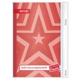 Hausaufgabenheft Star für clevere Faule rot