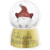 Mini Glitzerkugel Wichtel Fröhliche Weihnachten