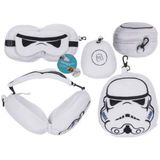 Kinder Plüsch-Reisekissen mit Augenmaske Stormtrooper