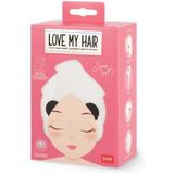 Legami Turban-Handtuch für Die Haare Panda