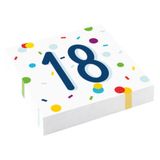 Servietten 18. Geburtstag Konfetti 20 Stück