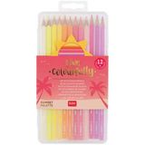Set aus 12 Buntstiften Live Colorfully
