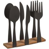 Serviettenhalter Besteck Metall