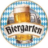 Nostalgic Art Biergarten Blechschild 35cm