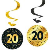 Hängedeko Spirale Golden Celebrations 20. Geburtstag