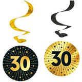 Hängedeko Spirale Golden Celebrations 30. Geburtstag