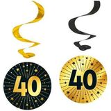 Hängedeko Spirale Golden Celebrations 40. Geburtstag
