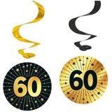 Hängedeko Spirale Golden Celebrations 60. Geburtstag