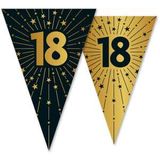 Wimpelkette Golden Celebrations 18. Geburtstag
