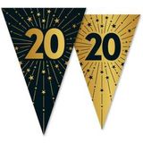 Wimpelkette Golden Celebrations 20. Geburtstag