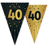 Wimpelkette Golden Celebrations 40. Geburtstag