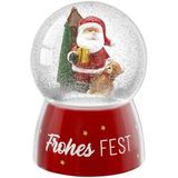 Glitzerkugel Santa Frohes Fest