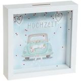 Holz Sparkasse mit Auto Zur Hochzeit