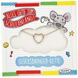 Glücksbringer-Kette Einschulung Herz Kupfer