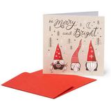 Legami Weihnachtskarte Gnomes Merry & Bright