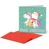 Legami Weihnachtskarte Magic Christmas Unicorn