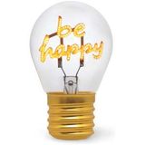 Legami Tischlampe in Glühbirnenform Be Happy Bulb Fiction