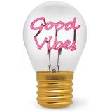 Legami Tischlampe in Glühbirnenform Good Vibes Bulb Fiction