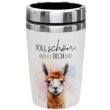 Thermobecher To Go Lama Voll schön dass es Dich gibt 240ml