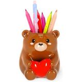 Legami Stiftehalter aus Keramik Teddy Bear