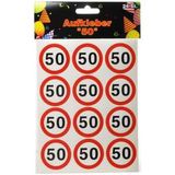 Aufkleber Verkehrstafel 50 Geburtstag