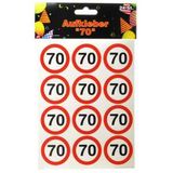 Aufkleber Verkehrstafel 70 Geburtstag