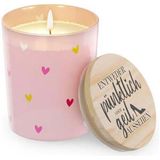 Duftkerze Rosa mit Herzchen Pumps