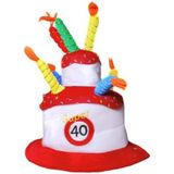 Geburtstagshut Verkehrstafel 40 Geburtstag