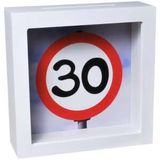 Bilderrahmen-Spardose Verkehrstafel 30 Geburtstag