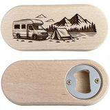 Flaschenöffner Camping Holz