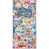 Legami Strandtuch Travel Stickers Beach Towel