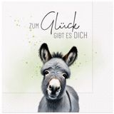 Servietten Esel Zum Glück gibt es Dich 20 Stück