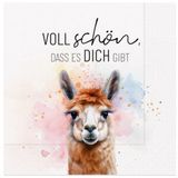 Servietten Lama Voll Schön dass es dich gibt 20 Stück