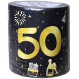 WC-Papier 50. Geburtstag Schwarz