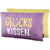 Kissen Violett Glückskissen 23 x 40cm