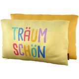 Kissen Gelb Träum schön 23 x 40cm