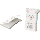 Notizblock Lama Schön dass es dich gibt 12cm x 8cm
