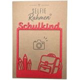 Selfie Rahmen Schulkind Rotpink