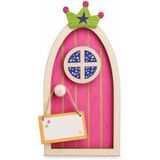 Trendhaus Zahnfee Holz-Wichteltür Pink