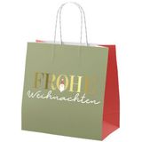 Geschenktüte Frohe Weihnachten Santa