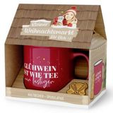 Weihnachtsmarkt Kultbecher und Spekulatius Glühwein ist wie Tee