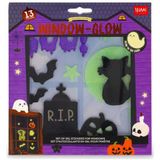 Legami Set mit Gel-Fensteraufklebern Windo-Glow Halloween RIP