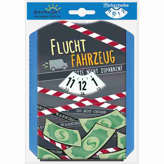 Parkscheibe Fluchtfahrzeug