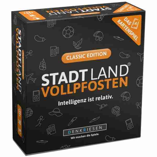 Stadt Land Vollpfosten Kartenspiel Classic Edition