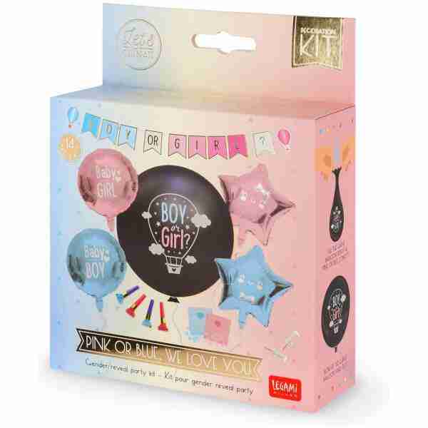 Legami Kit für Gender Reveal Party
