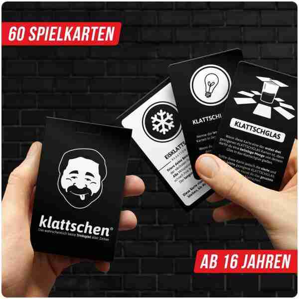 Denkriesen klattschen Spielkarten-Trinkspiel