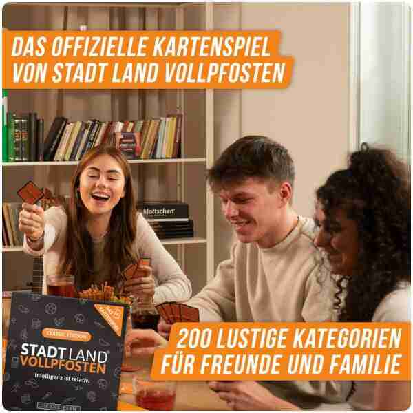 Stadt Land Vollpfosten Kartenspiel Classic Edition