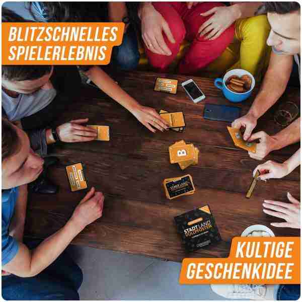 Stadt Land Vollpfosten Kartenspiel Classic Edition