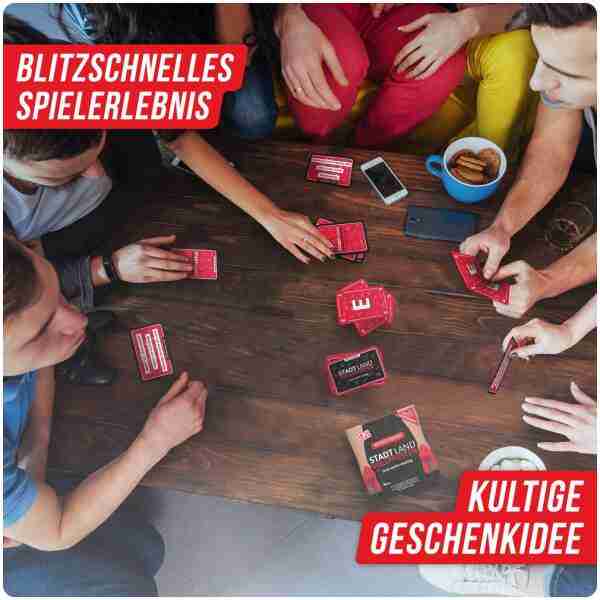 Stadt Land Vollpfosten Kartenspiel Rotlicht Edition