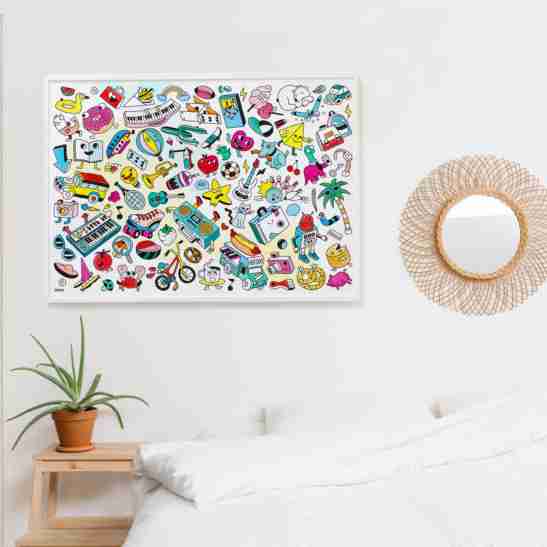 Omy Ausmalposter Baby Pop Art 70cm x 100cm